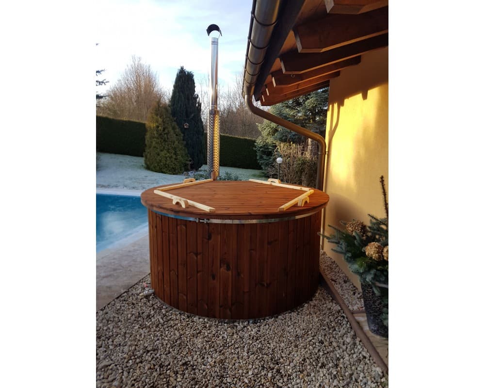 Glasfaser-Whirlpool mit integriertem Ofen, 1,82 m image 3