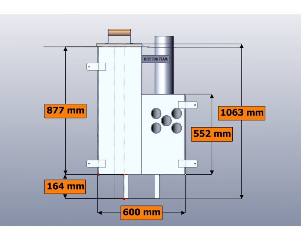 Stufa interna KL NP-60 (27 kW) image 2