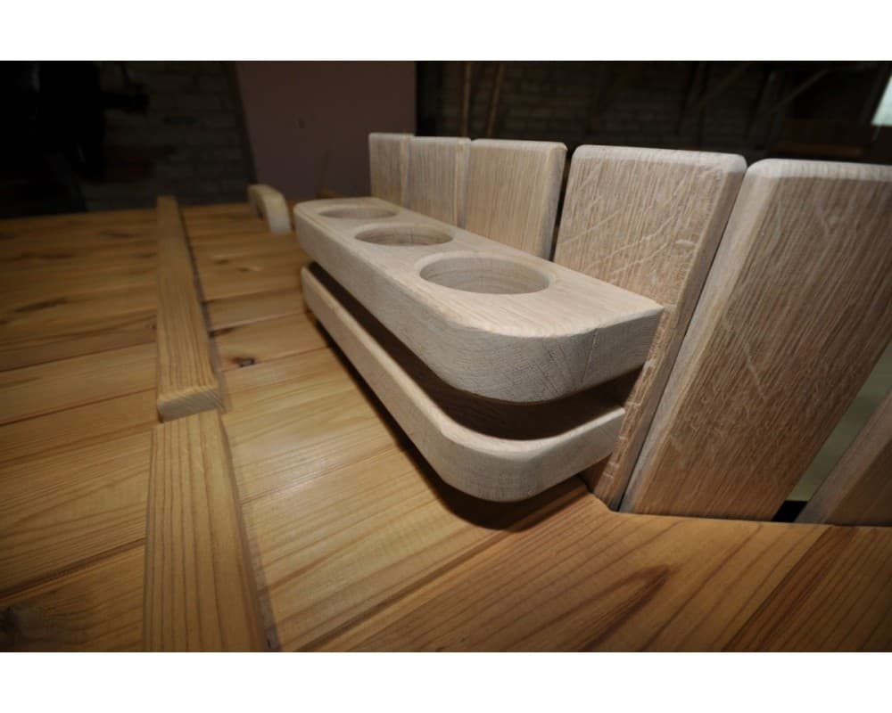 Square Plastic Hot Tub with Thermowood Cladding image 3
