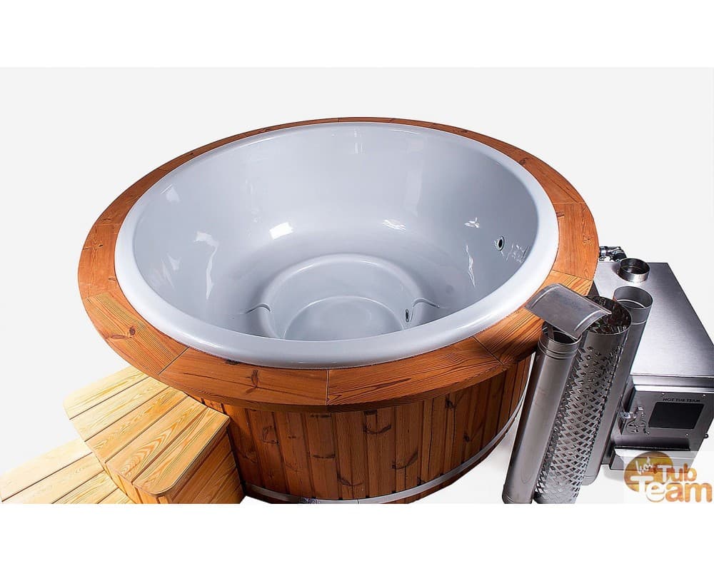 Hot Tub with Wooden Ring image 1