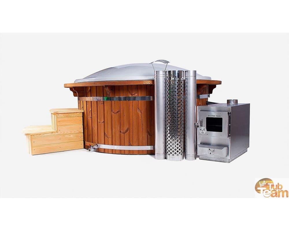 Hot Tub with Wooden Ring image 3