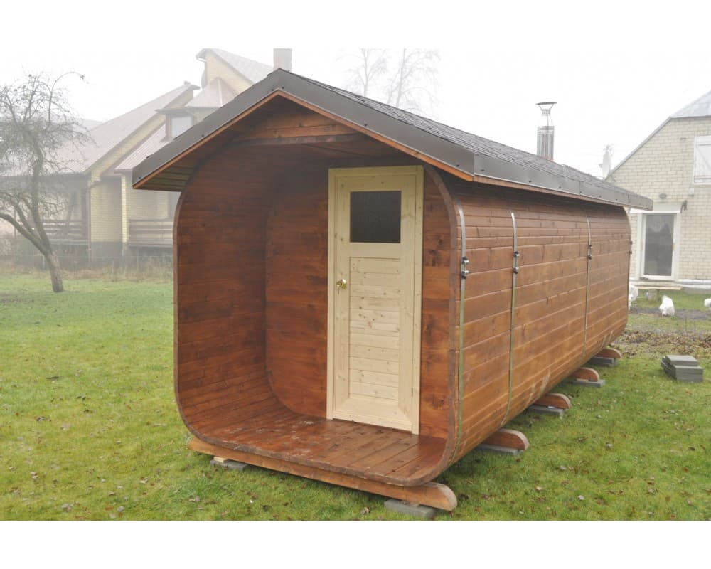 Mobil sauna med saddeltag image 1