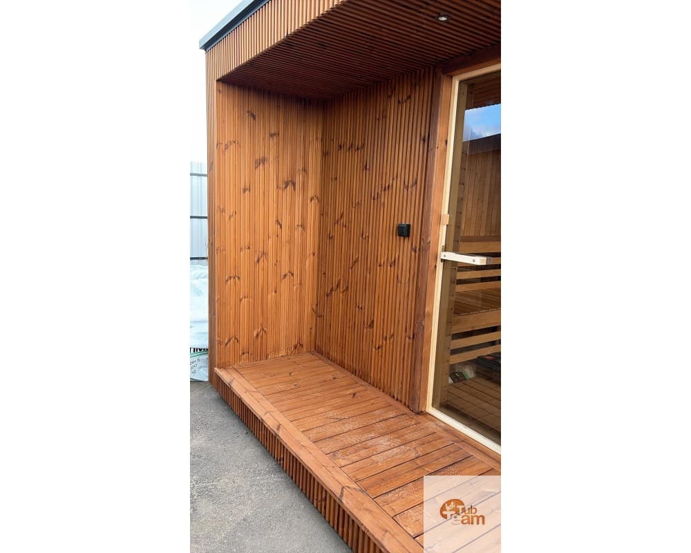 Moderne quadratische Sauna image 5