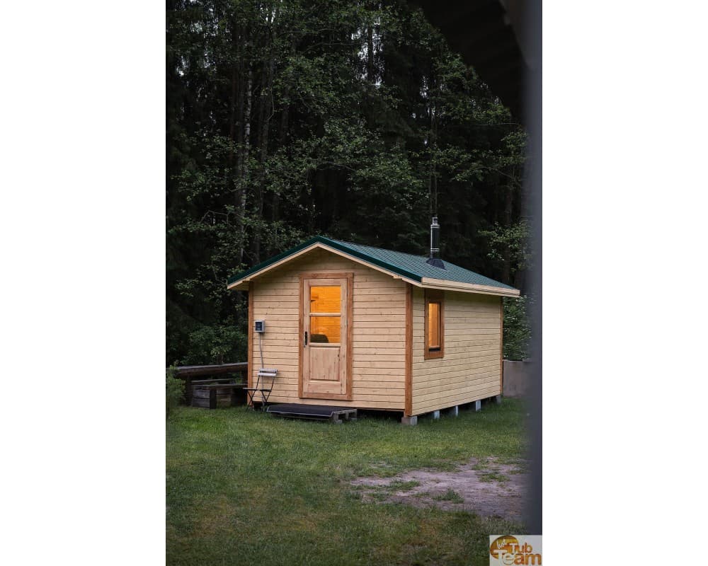 Sauna med trækonstruktion image 1