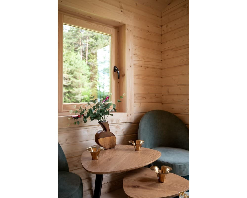 Sauna med trækonstruktion image 4