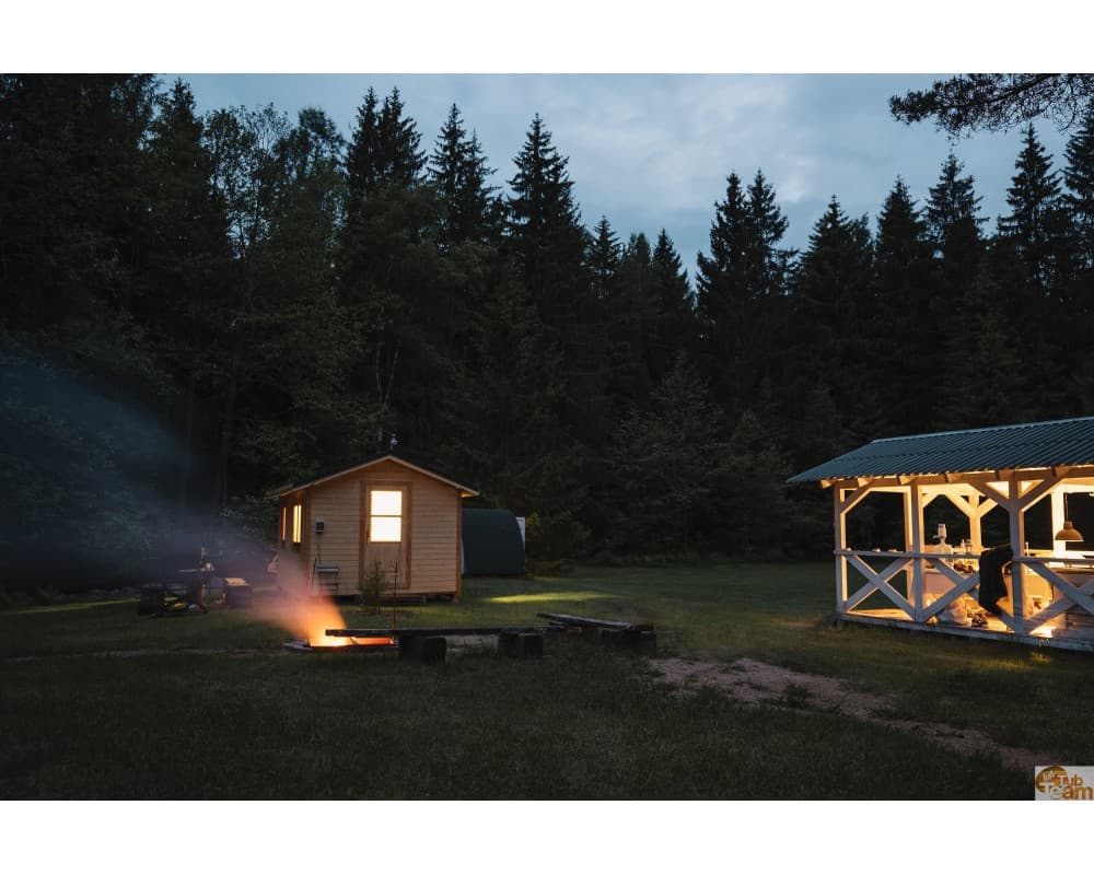 Sauna med trækonstruktion image 5