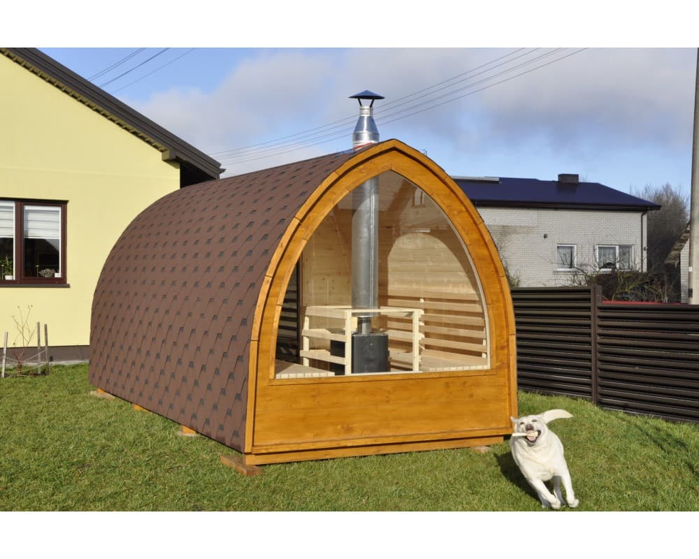 Sauna med panoramavindue