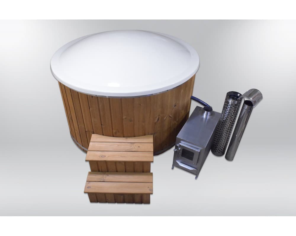 Fibreglass Hot Tub with Fibreglass Ledge, ⌀180 cm image 2