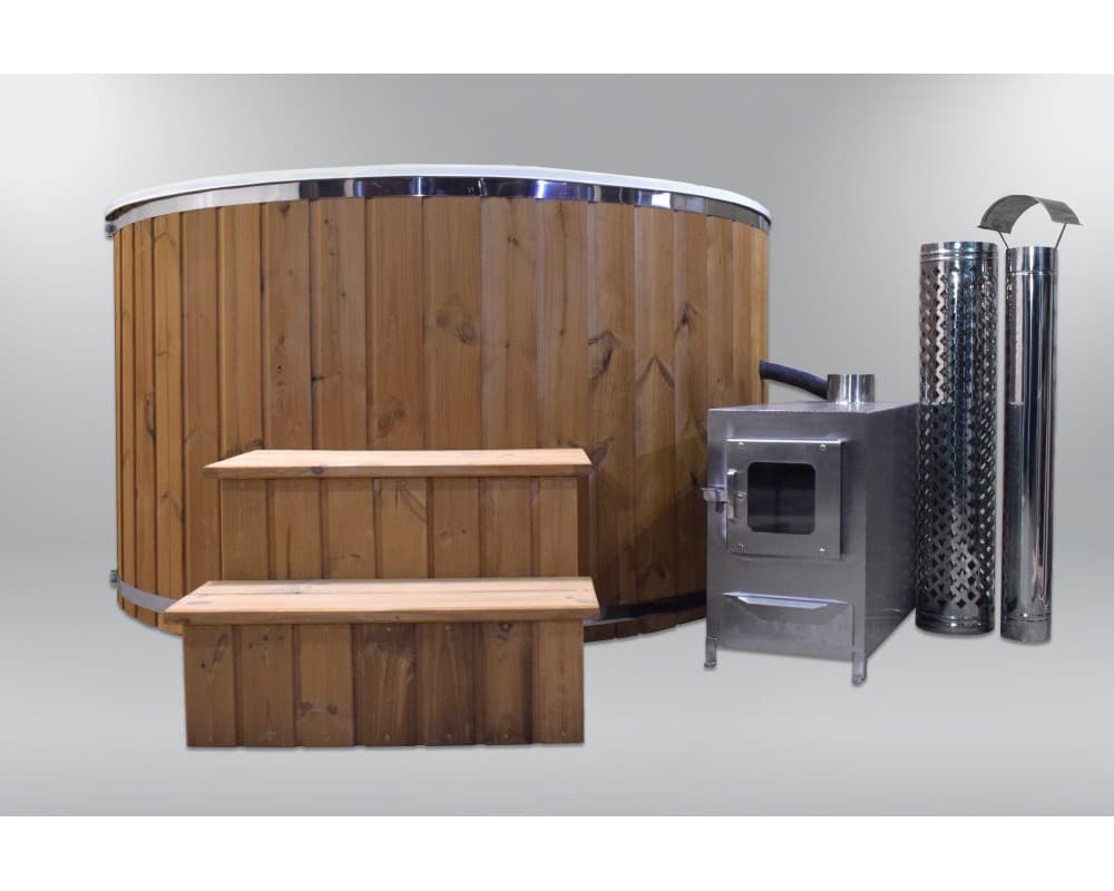 Fibreglass Hot Tub with Fibreglass Ledge, ⌀180 cm image 3